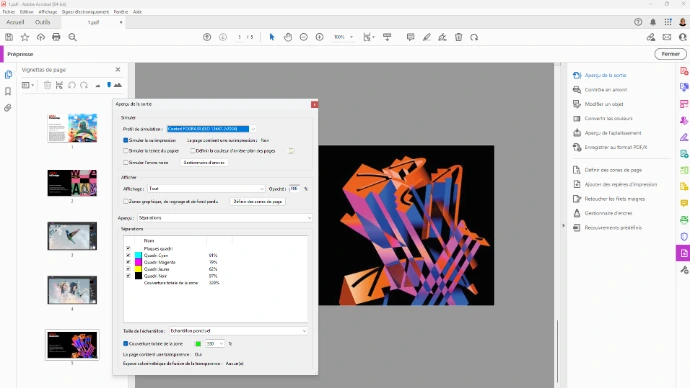 PDF &amp; gestion des couleurs pour le PRINT
